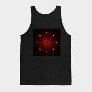 Ominous Red Kaleidoscope pattern (Seamless) 7 Tank Top